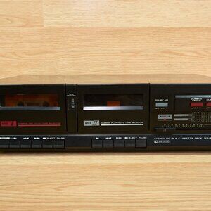 Akai HX-A301W Stereo Double Cassette Deck/ Vintage/ Tested/ Japan